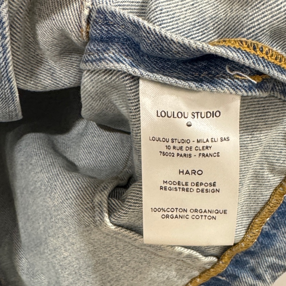 Loulou Studio Haro Faded Denim Jacket - Picture 2 of 5